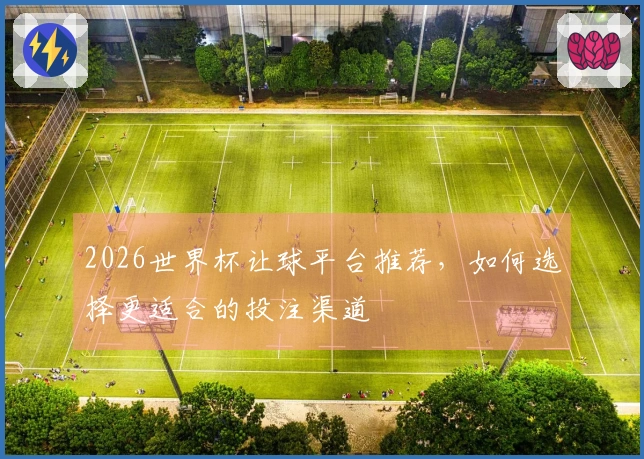 2026世界杯让球平台推荐，如何选择更适合的投注渠道