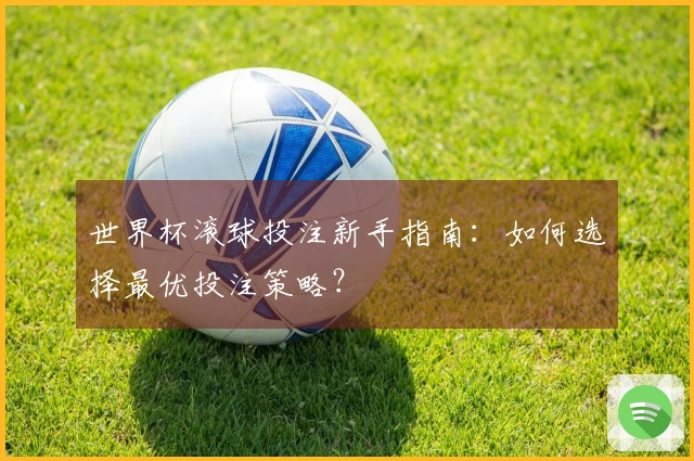 世界杯滚球投注新手指南：如何选择最优投注策略？